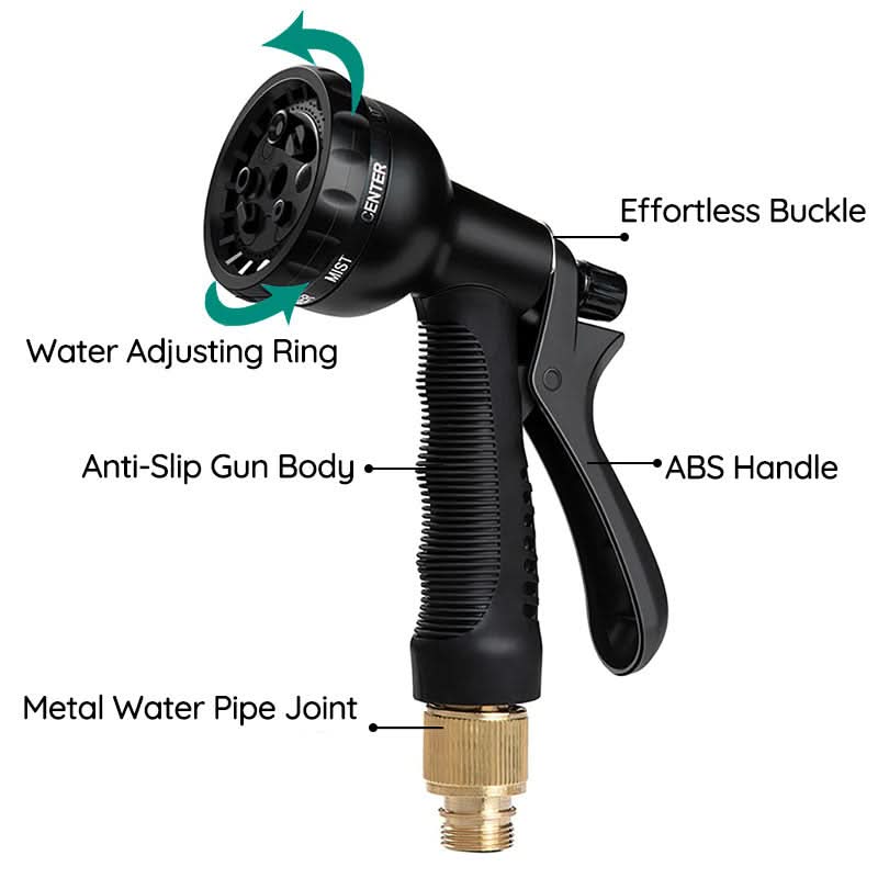 AquaFlex Pro Garden Hose Stretchable and Durable Kink-Resistant for Garden Cleaning | Temsk