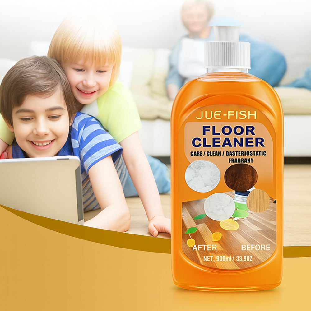 Bright Lemon Scent Floor Cleaner For Multiple Surfaces In Liquid Form | Temsk