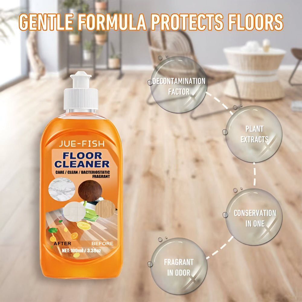 Bright Lemon Scent Floor Cleaner For Multiple Surfaces In Liquid Form | Temsk