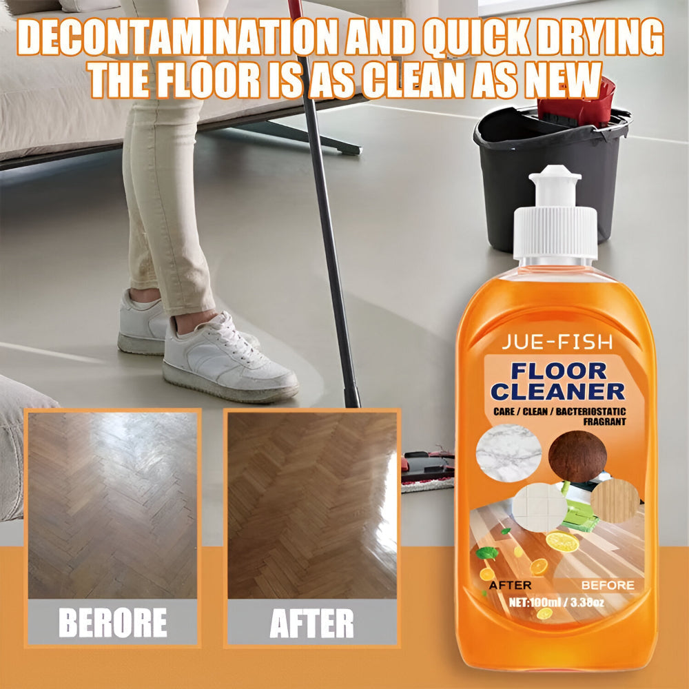 Bright Lemon Scent Floor Cleaner For Multiple Surfaces In Liquid Form | Temsk