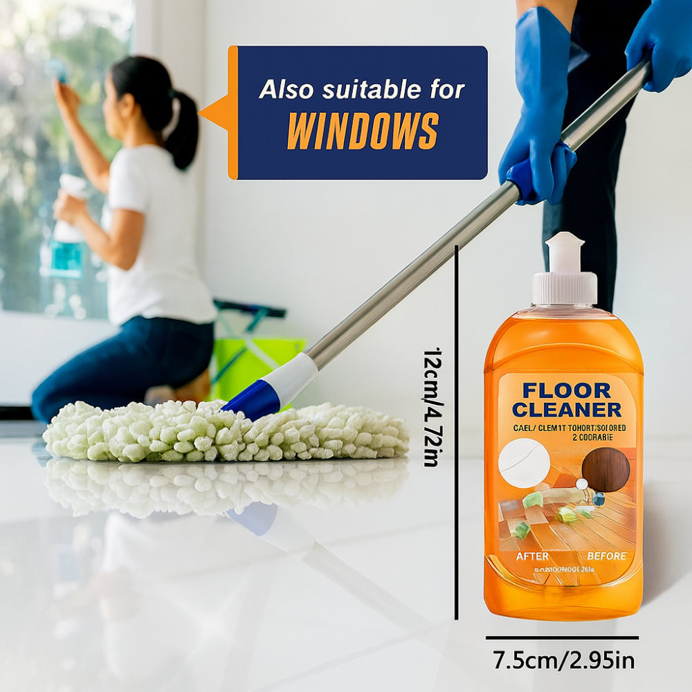 Bright Lemon Scent Floor Cleaner For Multiple Surfaces In Liquid Form | Temsk