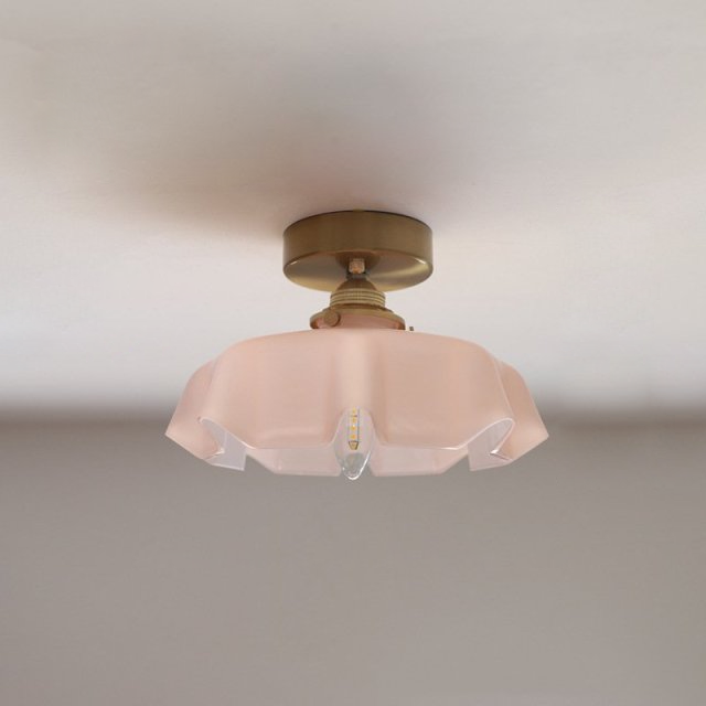 Draped Glass Pendant Ceiling Light In Art Deco Style | Temsk