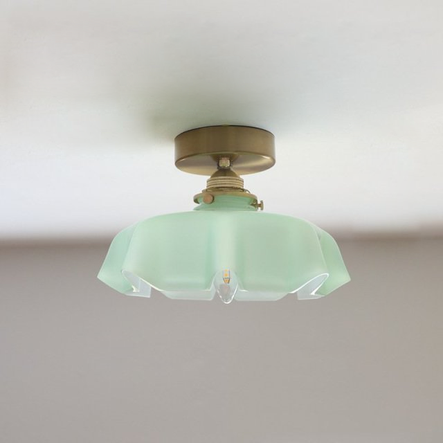 Draped Glass Pendant Ceiling Light In Art Deco Style | Temsk