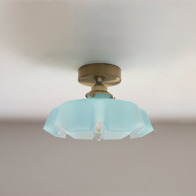 Draped Glass Pendant Ceiling Light In Art Deco Style | Temsk