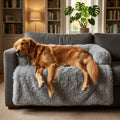 Fluffy Long-Pile Sofa Cover For Dogs And Cats With Raised Edges, Sizes S M L | Temsk