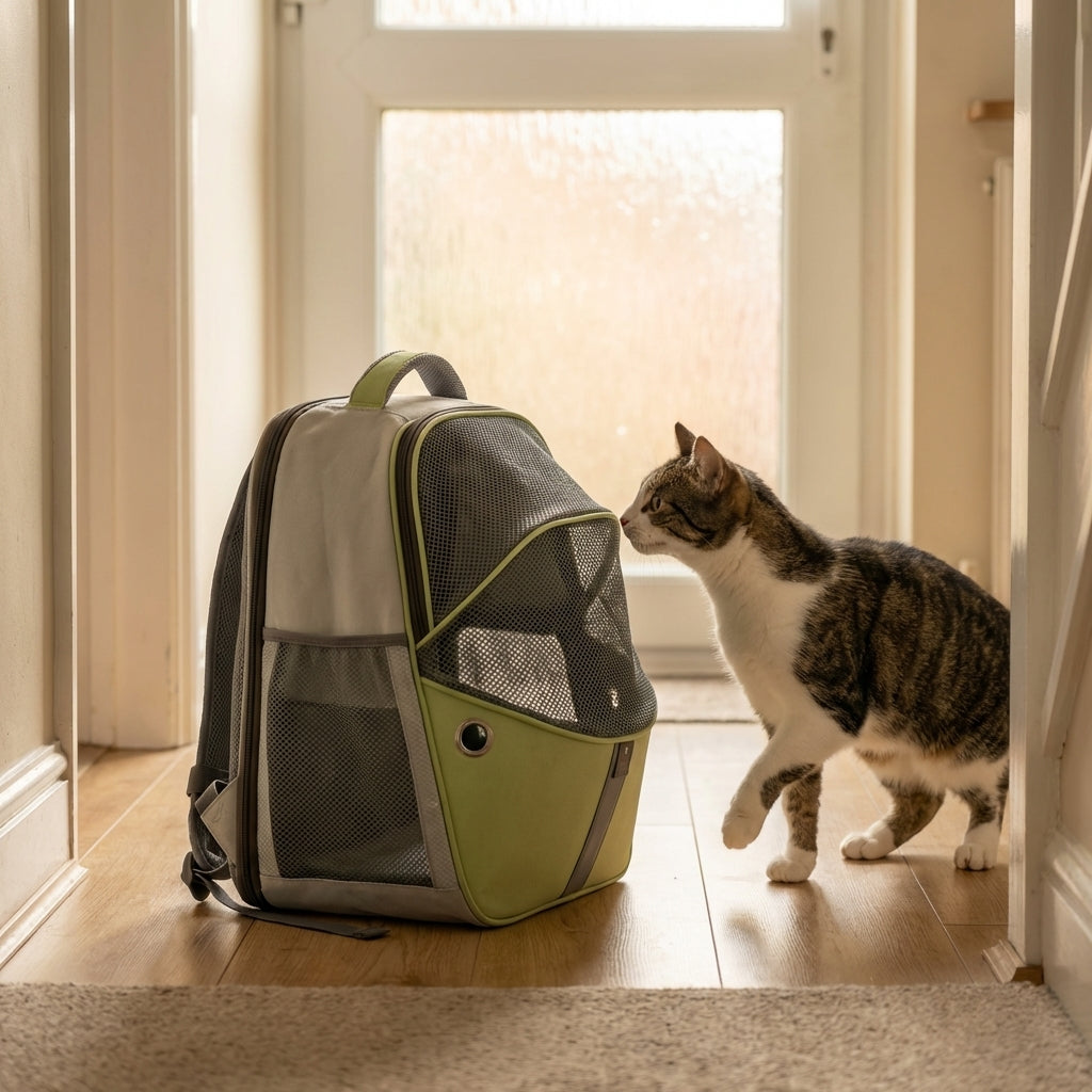 Foldable and Expandable Cat Carrier Backpack With Mesh Ventilation, 3 Colours | Temsk