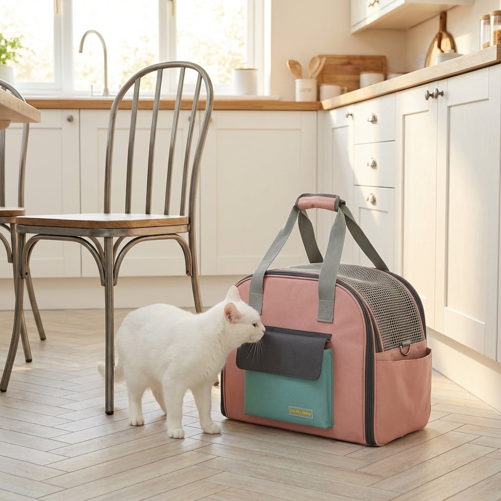Foldable Pet Carrier Bag With Expandable Tent Nylon Up To 4 Kg | Temsk