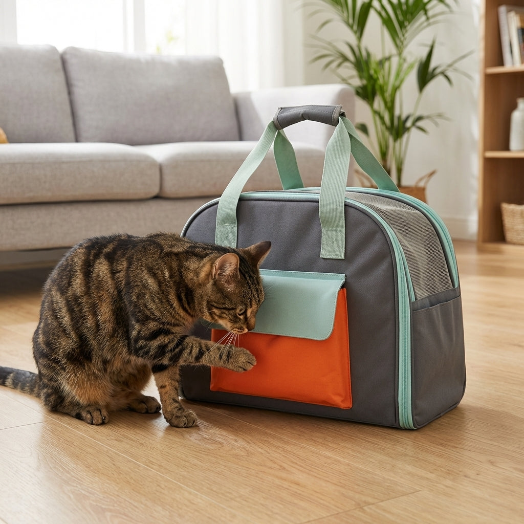 Foldable Pet Carrier Bag With Expandable Tent Nylon Up To 4 Kg | Temsk