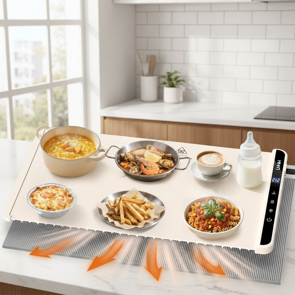 Electric Tabletop Food Warmer Mat Heat Resistant Serving | Temsk