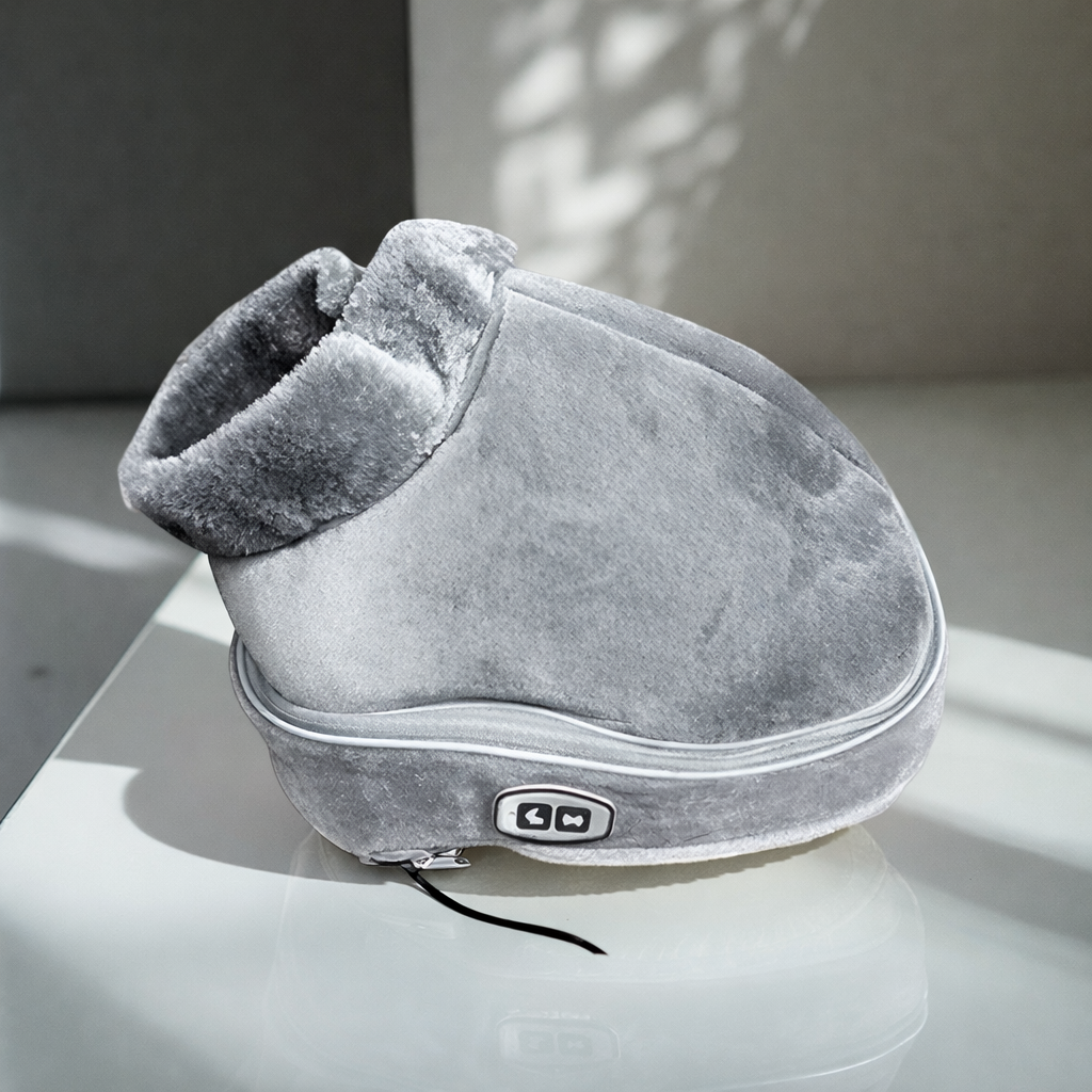 Heated Foot Massager Slippers With Gentle Vibration For Relaxation | Temsk