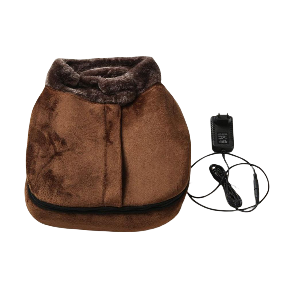 Heated Foot Massager Slippers With Gentle Vibration For Relaxation | Temsk