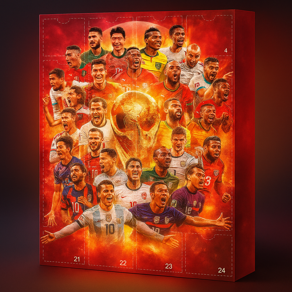 Advent Calendar Football Figure Display Kit For Collectors | Temsk