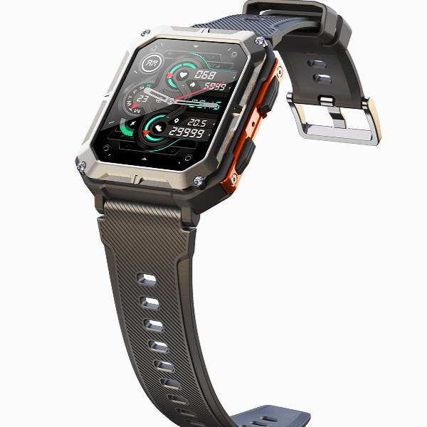 Ardent Lux Smartwatch aus Edelstahl mit Fitness- und Gesundheits-Tracking | Temsk