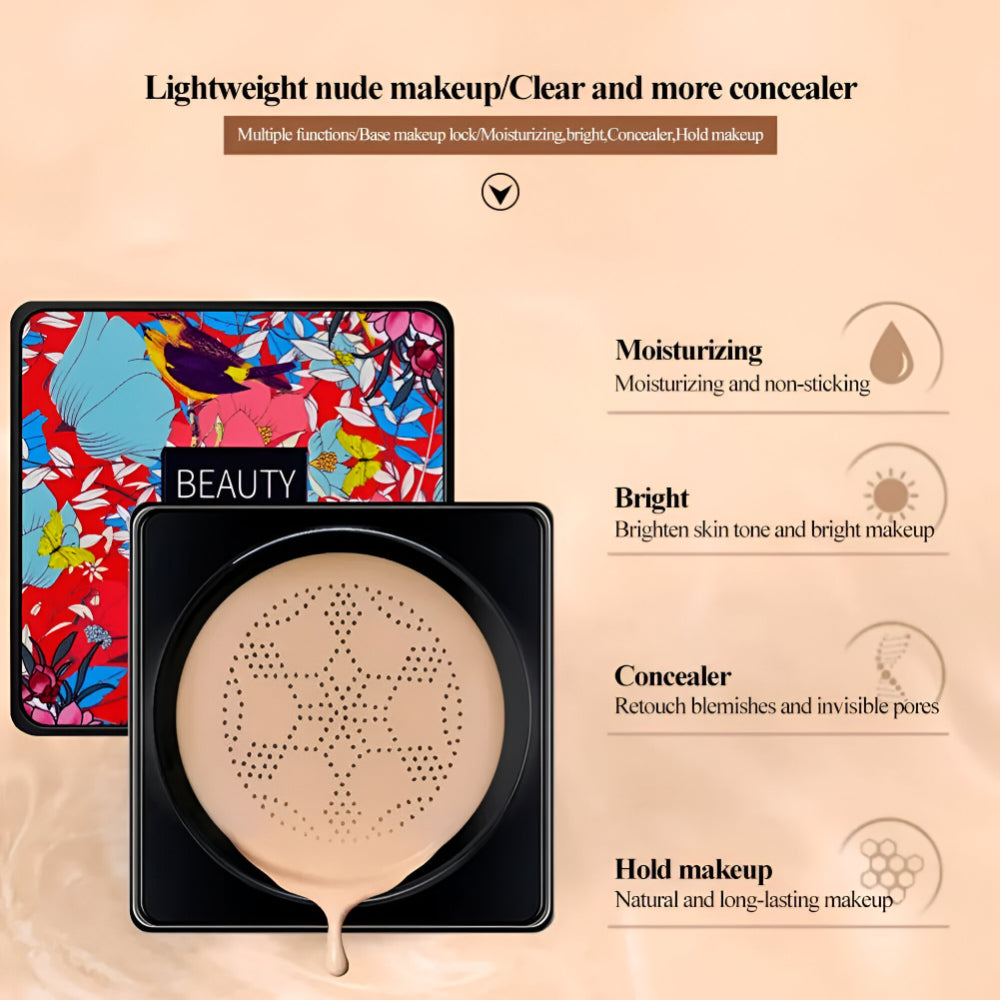 Kompaktní krémový make-up s aplikátorem z houbičky pro hladké krytí | Temsk