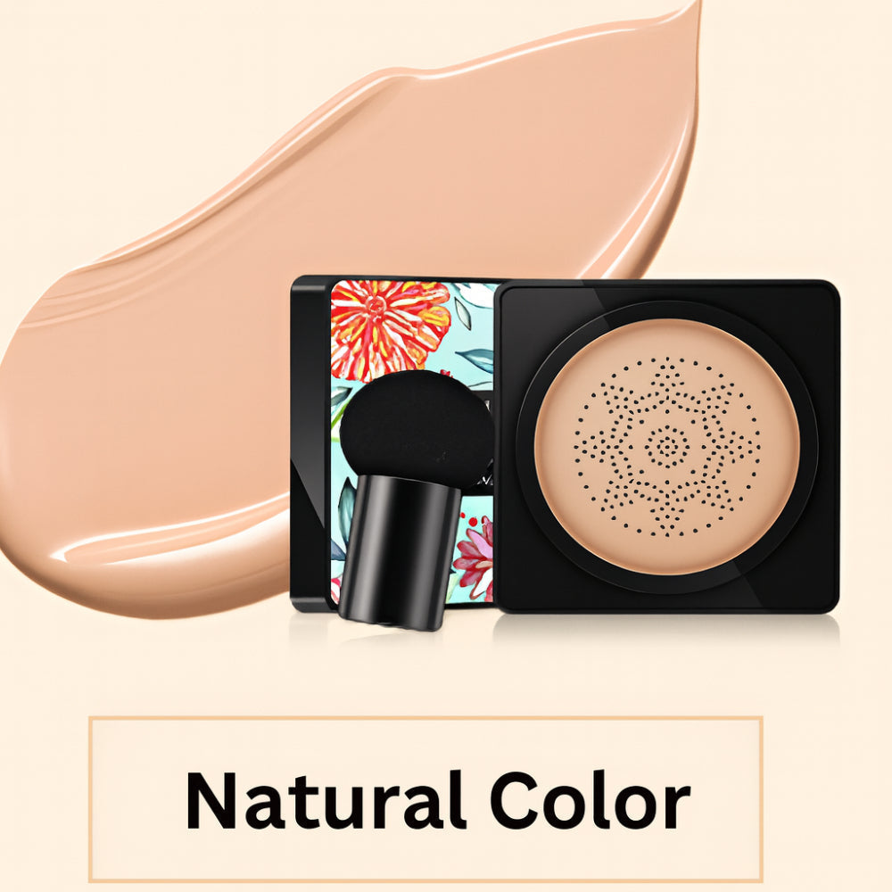 Cushion Foundation Compact With Built In Face Applicator For Natural Coverage | Temsk