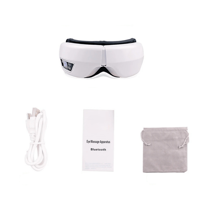 LuminaFlex 6D Eye Massager With Air Pressure, Heat, Vibration, Bluetooth And Folding | Temsk