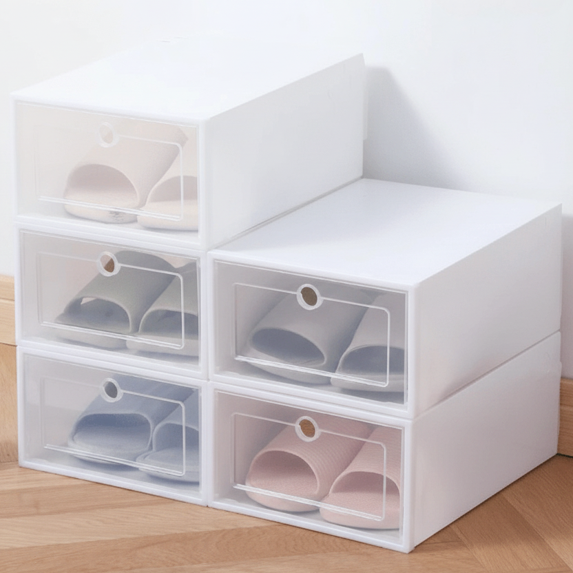 Stackable Clear Shoe Box For Easy, Visible Storage | Temsk
