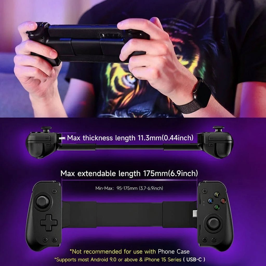 AuroraPlay M10 Cross-Platform Controller With Hall Triggers And Grip Texture | Temsk