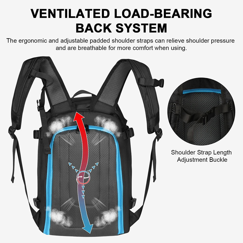 SummitCarry Waterproof 50-Liter Ski Boot Backpack For Gear And Accessories | Temsk