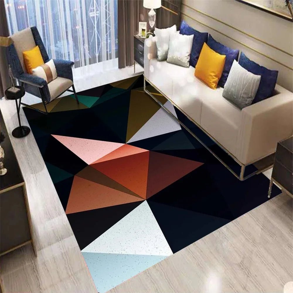 PatternWeave Premium Geometric Area Rug for Living Room and Office | Temsk