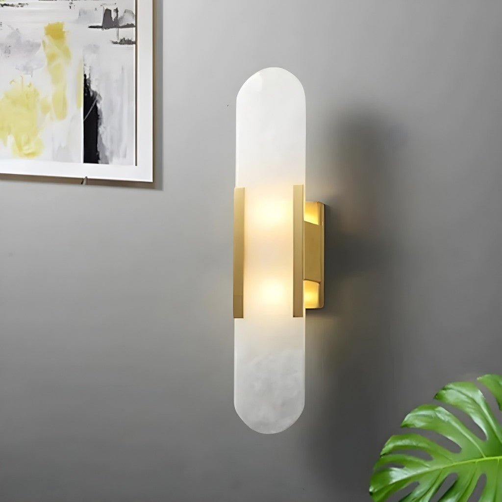 Lumio Shine - Elegant Black and Gold LED Wall Lamp for Home | Temsk