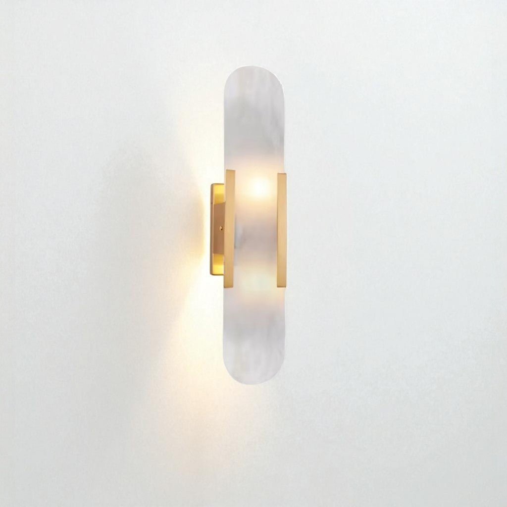 Lumio Shine - Elegant Black and Gold LED Wall Lamp for Home | Temsk