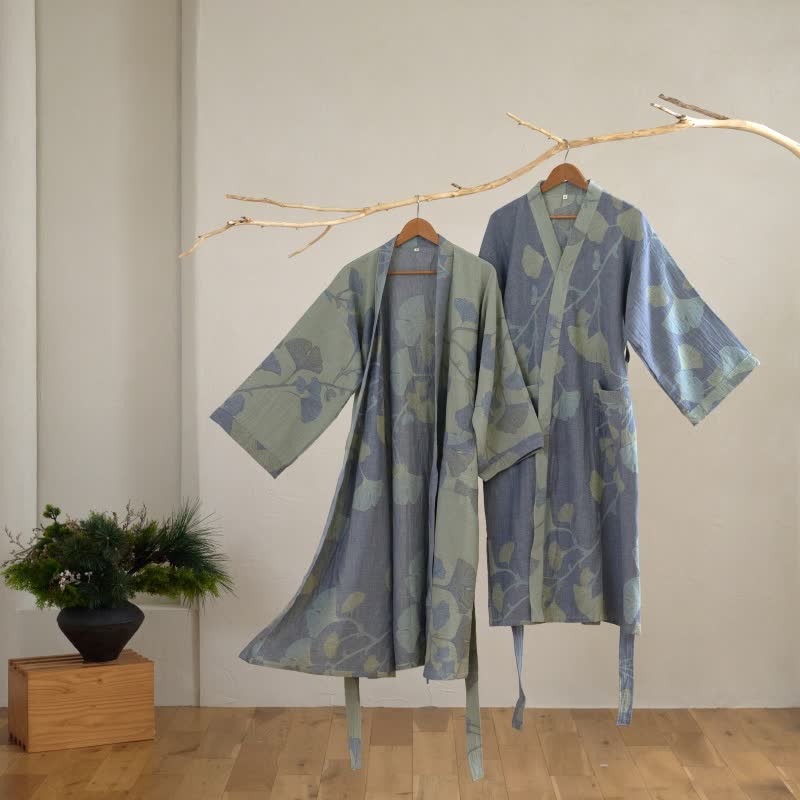 Sora Kimono Bathrobe Made From Organic Cotton For Breathable Everyday Comfort | Temsk