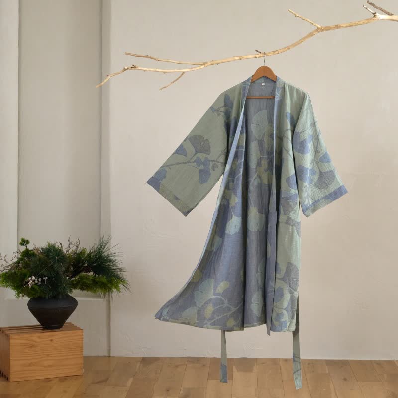 Sora Kimono Bathrobe Made From Organic Cotton For Breathable Everyday Comfort | Temsk