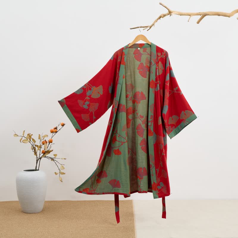 Sora Kimono Bathrobe Made From Organic Cotton For Breathable Everyday Comfort | Temsk