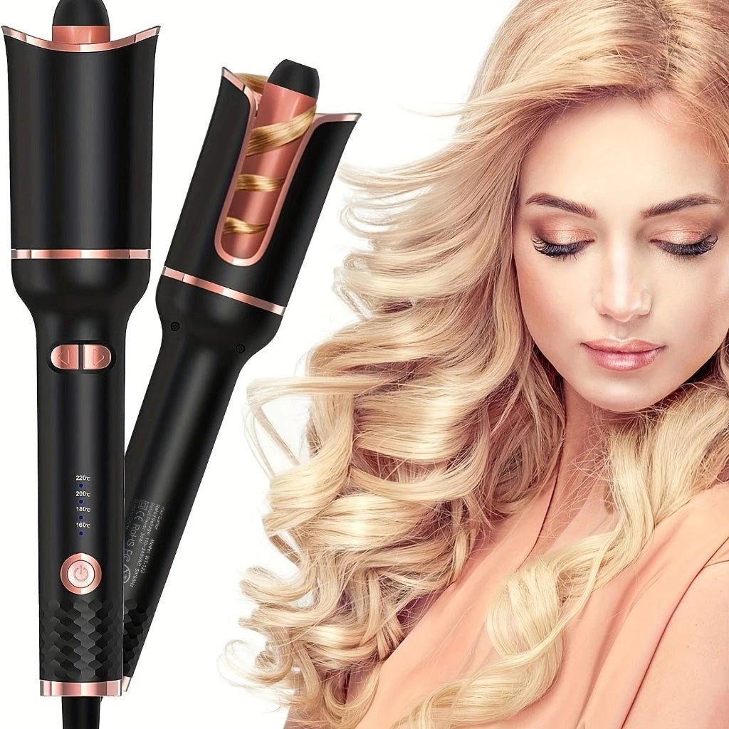 CurlNova Automatic Ceramic Curling Iron With Rotating Barrel | Temsk