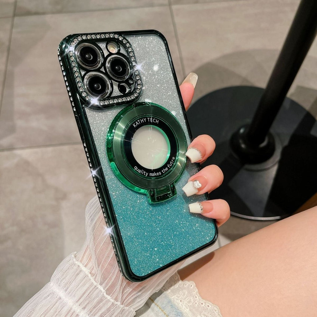 GleamGrip Glittering MagSafe Phone Holder With Magnetic Attachment | Temsk