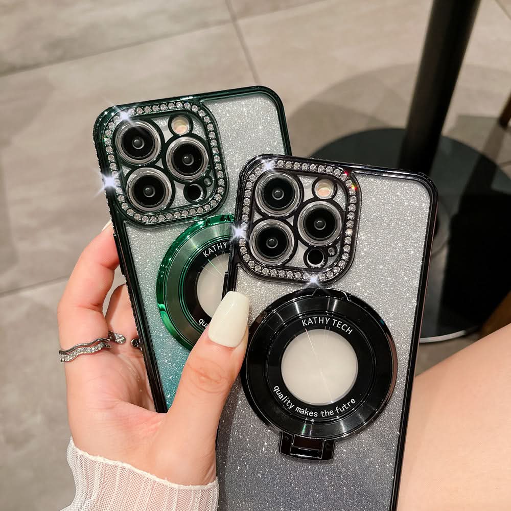 GleamGrip Glittering MagSafe Phone Holder With Magnetic Attachment | Temsk