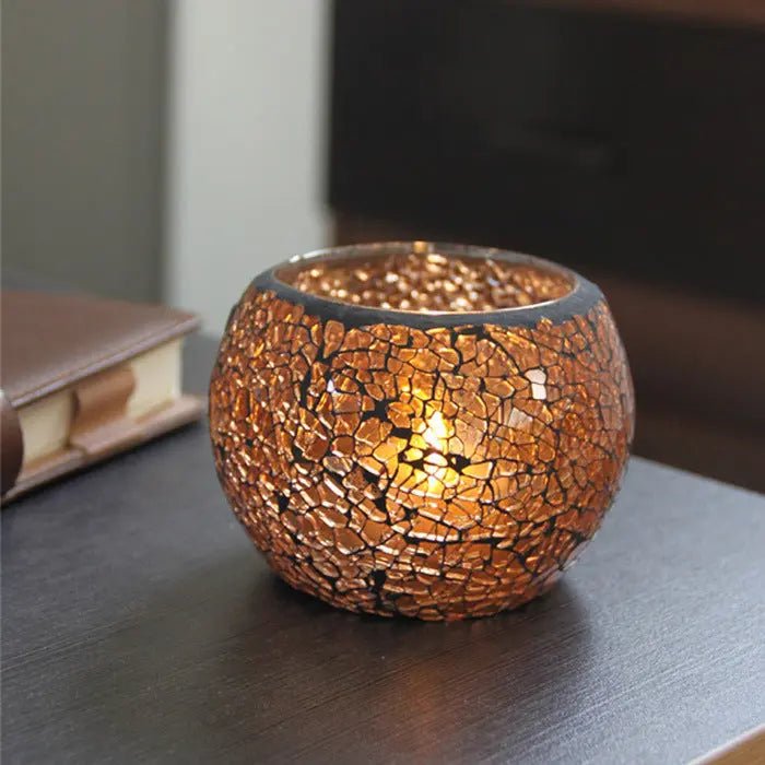 LumaNest Modern Glass Candle Holder For Cozy Ambiance | Temsk