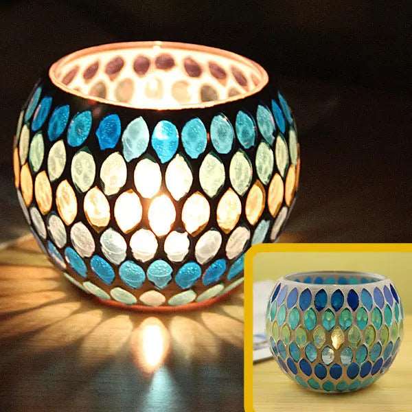 LumaNest Modern Glass Candle Holder For Cozy Ambiance | Temsk