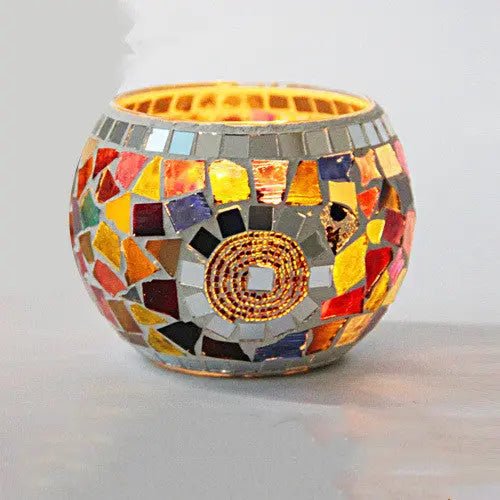 LumaNest Modern Glass Candle Holder For Cozy Ambiance | Temsk