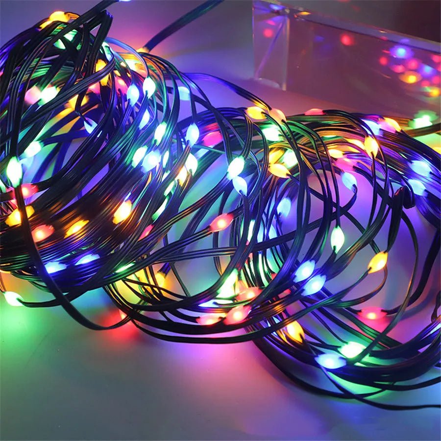 AuroraLeaf Warm LED String Lights For Stylish Outdoor And Garden Decoration | Temsk