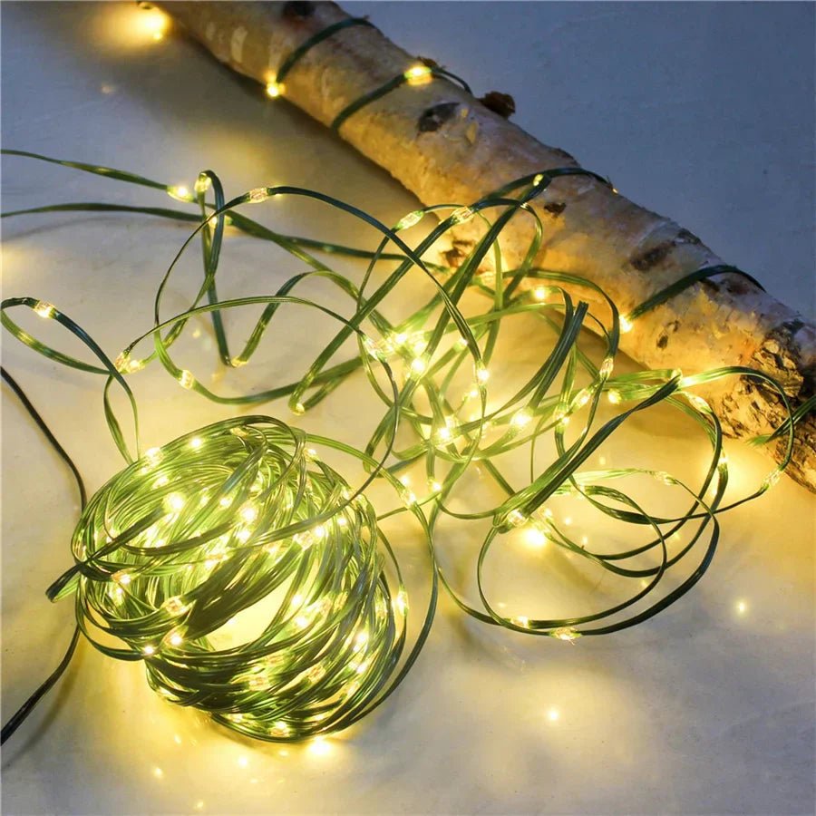 AuroraLeaf Warm LED String Lights For Stylish Outdoor And Garden Decoration | Temsk