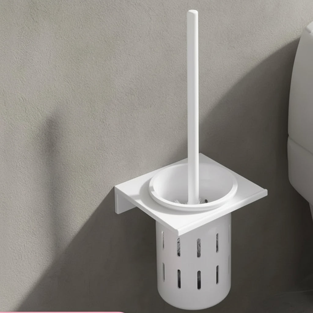 AureaLine Brushed Gold Wall-Mounted Toilet Brush Set For Elegant Bathrooms | Temsk