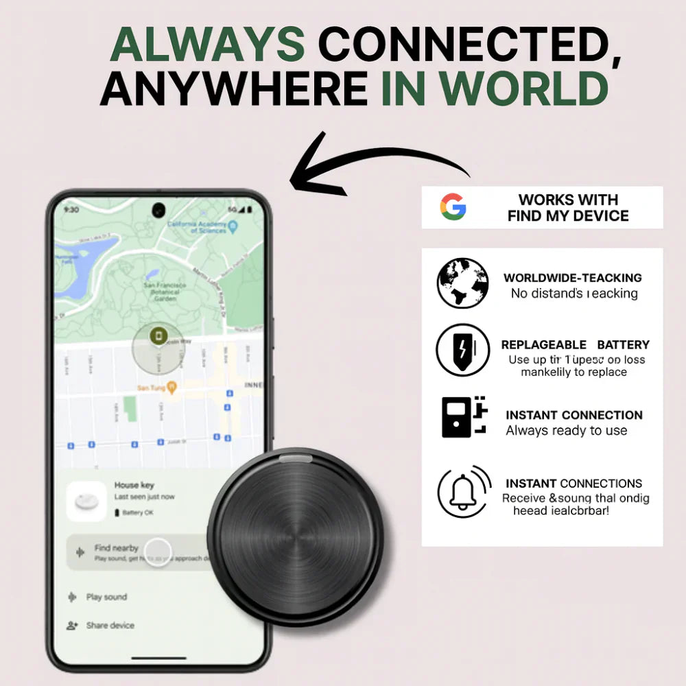 Bluetooth Tracker Locator For Keys, Bags, And Everyday Essentials | Temsk