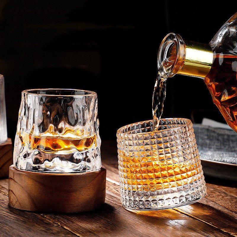 Whirluxe Rotatable Whiskey Glasses for a Refined Touch | Temsk