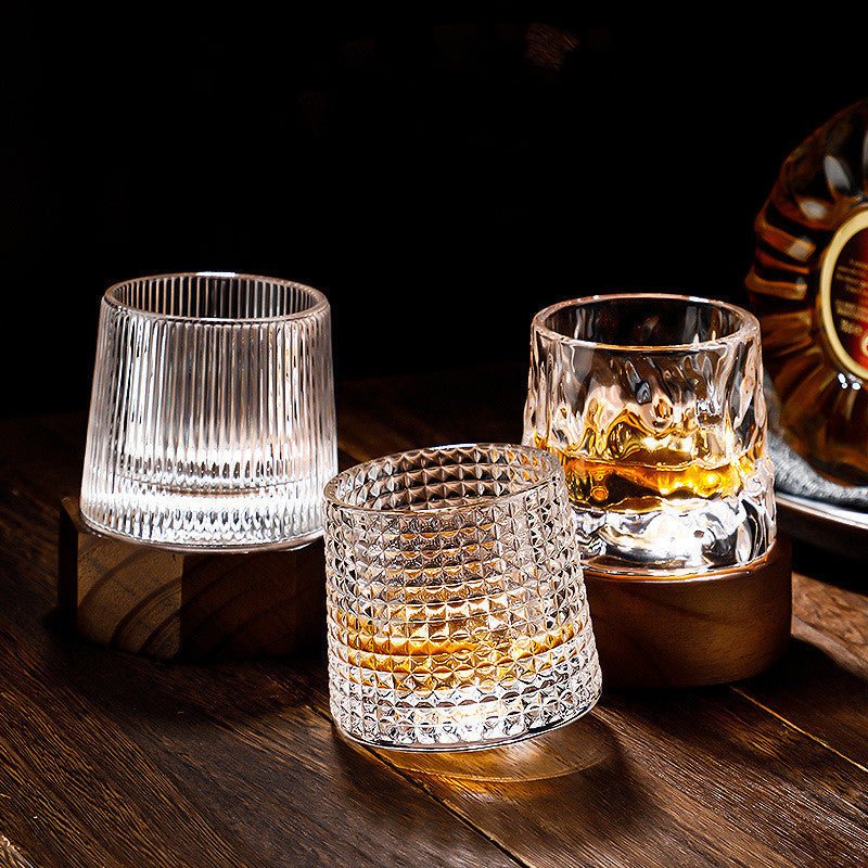Whirluxe Rotatable Whiskey Glasses for a Refined Touch | Temsk