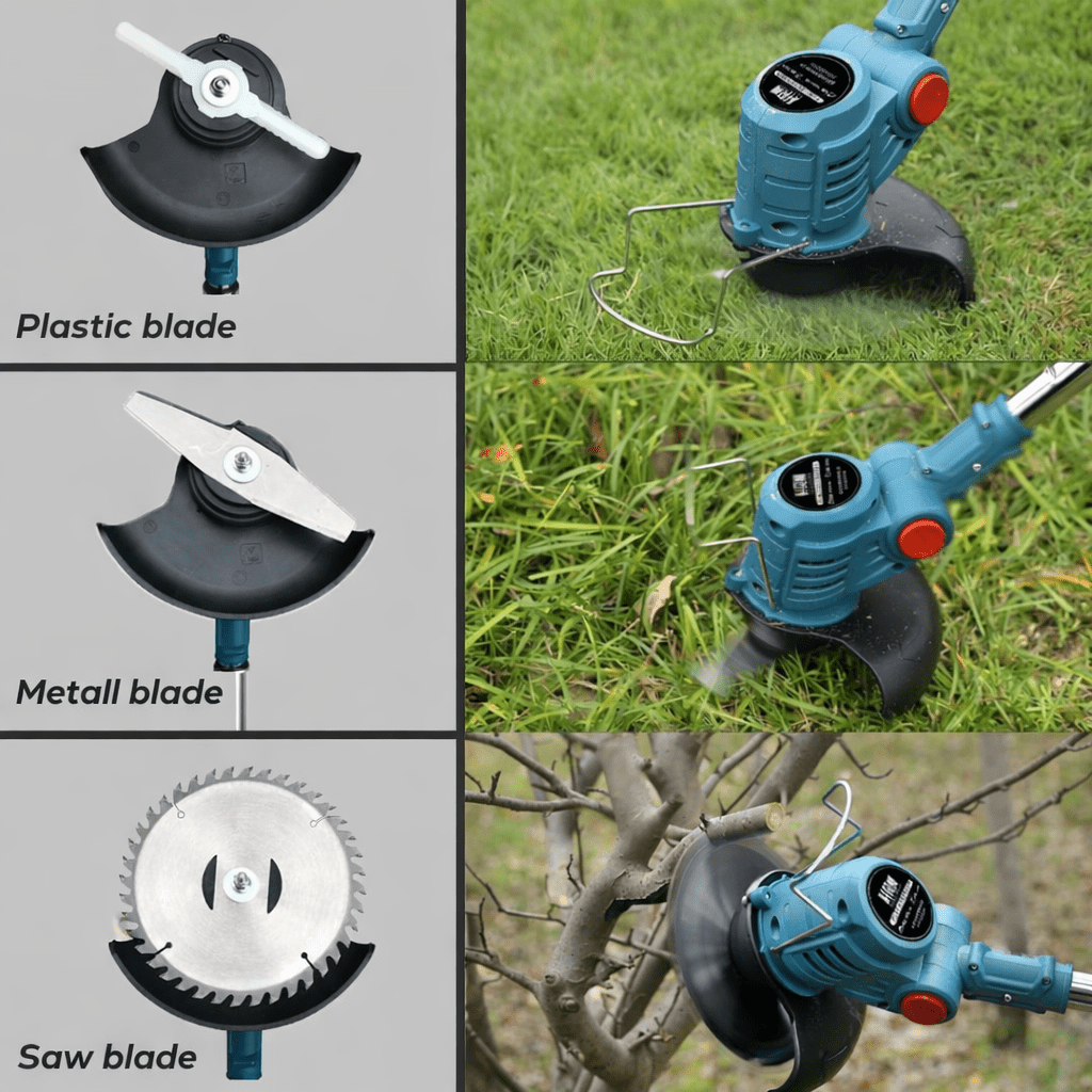 GreenStride 36V Battery Lawn Trimmer With Wheel Guide For Back Friendly Work | Temsk