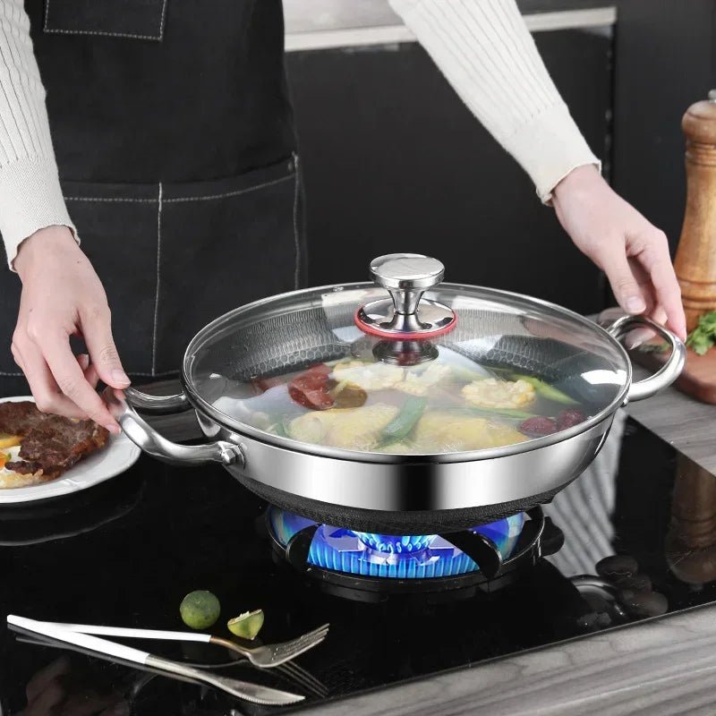 AeroWeave 32cm Stainless Steel Nonstick Honeycomb Pan For All Cooktops | Temsk