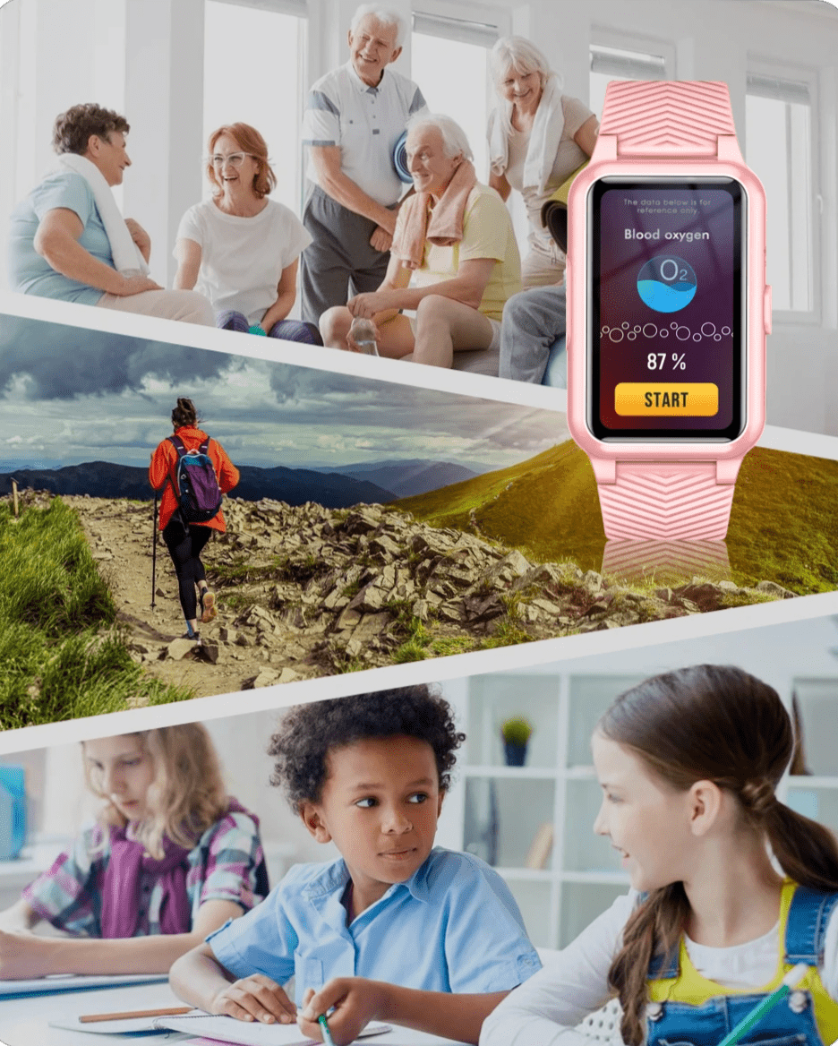 Smartwatch SafeGuard GPS per anziani con rilevamento cadute e pulsante SOS | Temsk