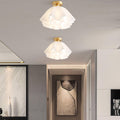 LumenFold moderne loftslampe med kobberbase og stemningsfuldt skær | Temsk