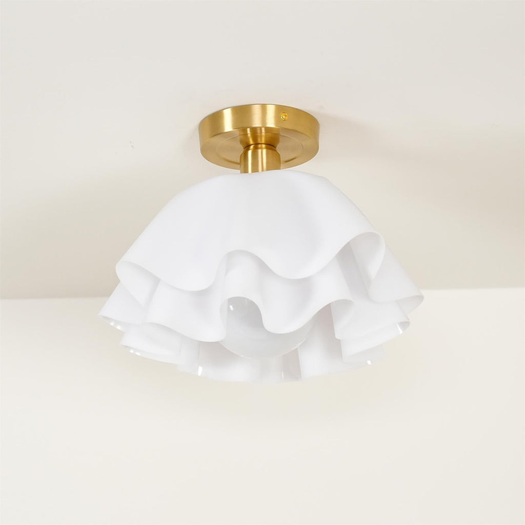 Folded Ceiling Light With Acrylic Copper E27 LED For Living Room | Temsk