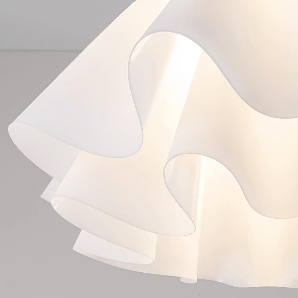 LumenFold moderne loftslampe med kobberbase og stemningsfuldt skær | Temsk