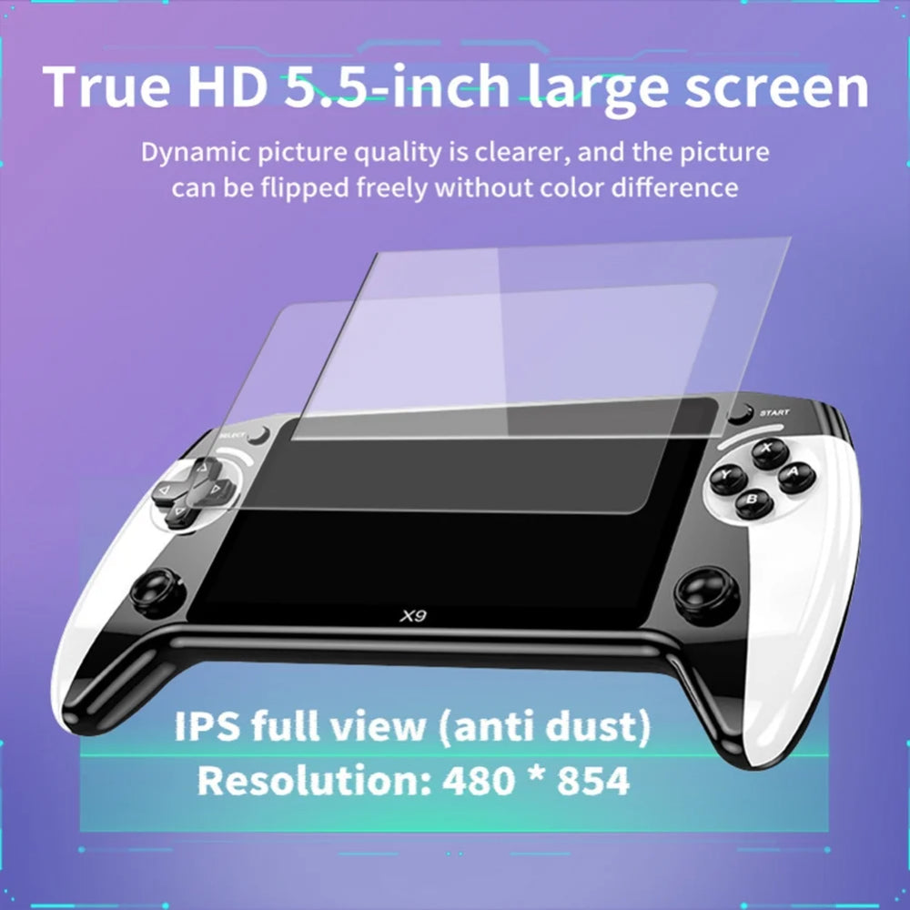 Tragbare HD-Handheld-Konsole für Retro-Arcade-Spiele | Temsk