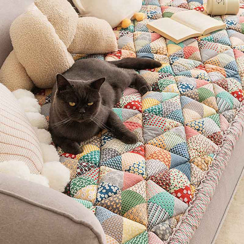CozyNest Non Slip Sofa Protector With Temsk Underside For Sofas Armchairs And Beds