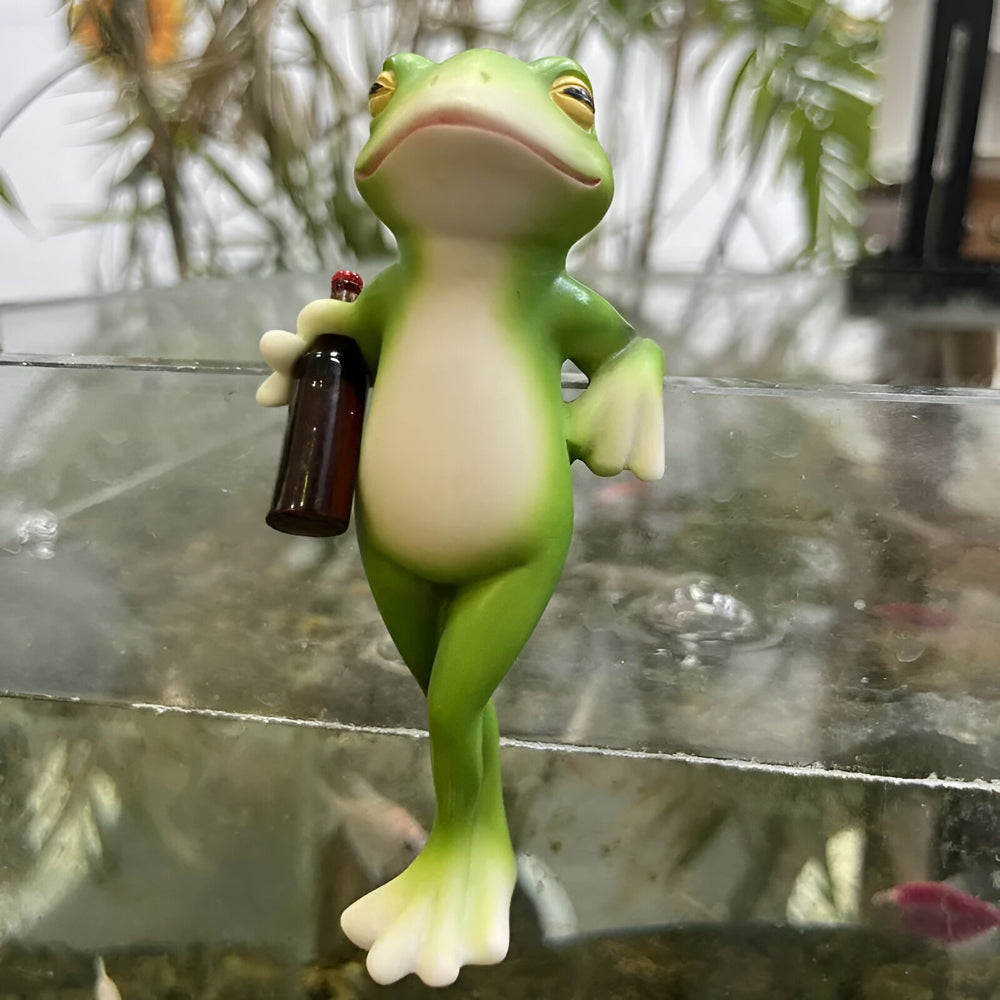 Frog Edge Hanging Planter Ornament For Indoor And Outdoor Decor | Temsk